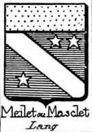 Meilet Coat of Arms / Family Crest 0