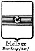 Melber Coat of Arms / Family Crest 1