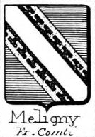 Meligny Coat of Arms / Family Crest 0