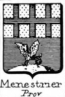 Menestrier Coat of Arms / Family Crest 1