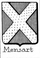 Mensart Coat of Arms / Family Crest 0