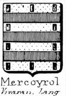 Mercoyrol Coat of Arms / Family Crest 0