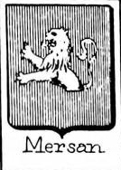 Mersan Coat of Arms / Family Crest 1