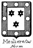 Mesliere Coat of Arms / Family Crest 0
