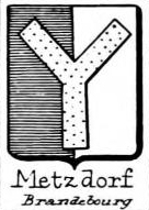 Metzdorf Coat of Arms / Family Crest 1