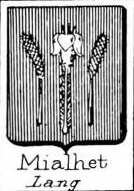 Mialhet Coat of Arms / Family Crest 0