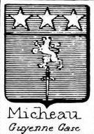 Micheau Coat of Arms / Family Crest 1
