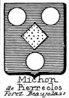 Michon Coat of Arms / Family Crest 9