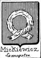 Mickiewicz Coat of Arms / Family Crest 0