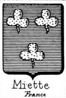 Miette Coat of Arms / Family Crest 1