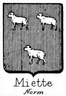 Miette Coat of Arms / Family Crest 0