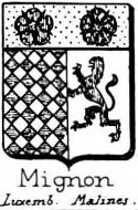 Mignon Coat of Arms / Family Crest 1
