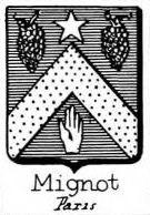 Mignot Coat of Arms / Family Crest 2