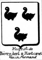 Mignot Coat of Arms / Family Crest 3