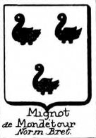 Mignot Coat of Arms / Family Crest 9