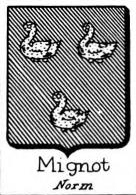 Mignot Coat of Arms / Family Crest 1