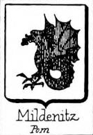 Mildenitz Coat of Arms / Family Crest 1
