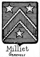 Milliet Coat of Arms / Family Crest 1