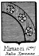 Minucci Coat of Arms / Family Crest 1