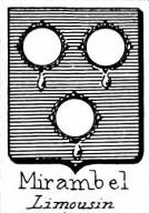 Mirambel Coat of Arms / Family Crest 0
