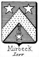 Mirbeck Coat of Arms / Family Crest 0