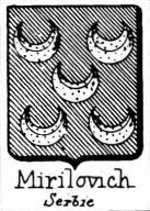 Mirilovich Coat of Arms / Family Crest 2