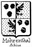 Mohrenthal Coat of Arms / Family Crest 1
