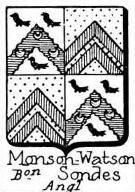 Monson Coat of Arms / Family Crest 3