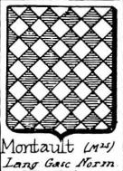 Montault Coat of Arms / Family Crest 1