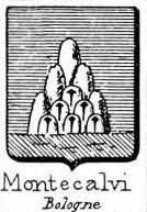 Montecalvi Coat of Arms / Family Crest 1