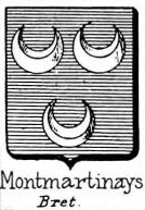 Montmartinays Coat of Arms / Family Crest 0