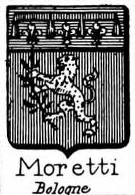 Moretti Coat of Arms / Family Crest 2