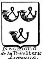 Nesmond Coat of Arms / Family Crest 1