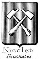 Nicolet Coat of Arms / Family Crest 1