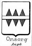 Onsorg Coat of Arms / Family Crest 3