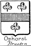 Ophorst Coat of Arms / Family Crest 0