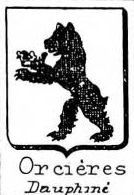 Orcieres Coat of Arms / Family Crest 0