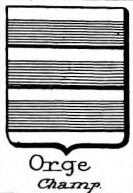 Orge Coat of Arms / Family Crest 1