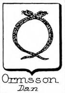 Ormsson Coat of Arms / Family Crest 1