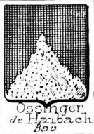 Ossinger Coat of Arms / Family Crest 1