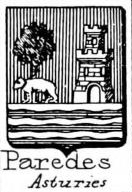 Paredes Coat of Arms / Family Crest 2
