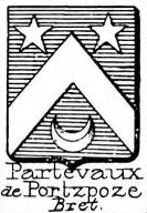 Partevaux Coat of Arms / Family Crest 1