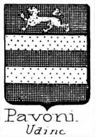 Pavoni Coat of Arms / Family Crest 1