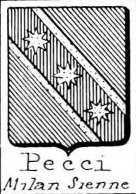 Pecci Coat of Arms / Family Crest 1