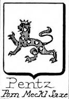 Pentz Coat of Arms / Family Crest 1