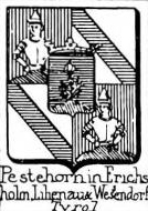 Pestehorn Coat of Arms / Family Crest 0