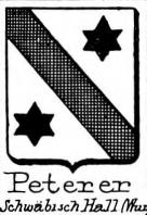 Peterer Coat of Arms / Family Crest 0