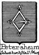 Petersheim Coat of Arms / Family Crest 3