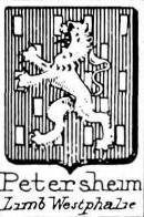 Petersheim Coat of Arms / Family Crest 2