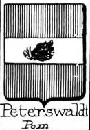 Peterswaldt Coat of Arms / Family Crest 0